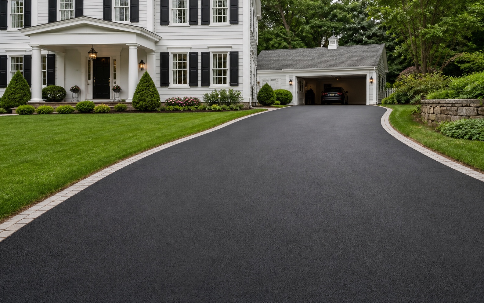 Restored asphalt arrival